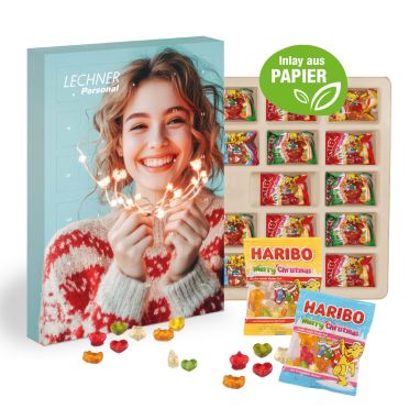 Adventskalender mit Haribo Fruchtgrummi
