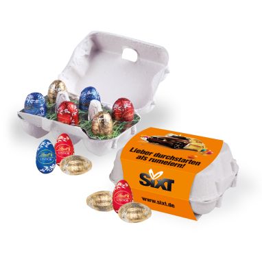 Schoko-Eier 6er Set mit Lindt Schokolade