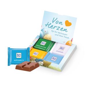 Mini-Grußkarte mit Ritter SPORT Schokolade