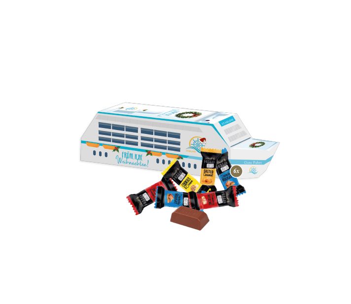 3D Präsent "Schiff" mit Lindt HELLO