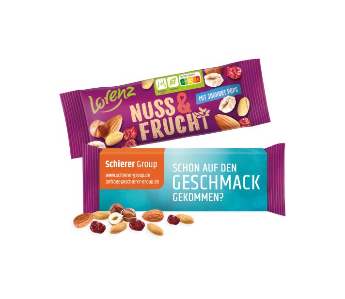Lorenz Nuss & Frucht im Werbeschuber