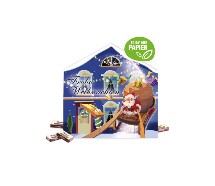 Adventskalender Weihnachtshaus "Exklusiv" mit Sarotti Fairtrade®