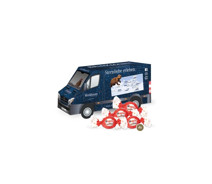 3D Präsent "Transporter" mit duplo Knusperlen