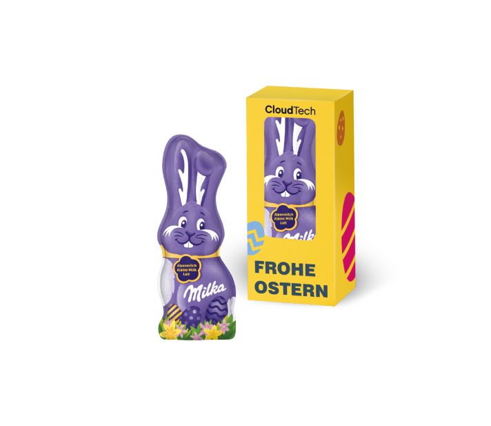 Milka Schmunzelhase In Der Werbebox