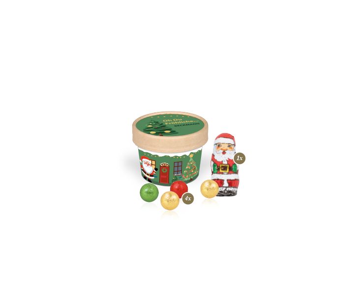 Christmas Paperbox mit Fairtrade® Schokolade