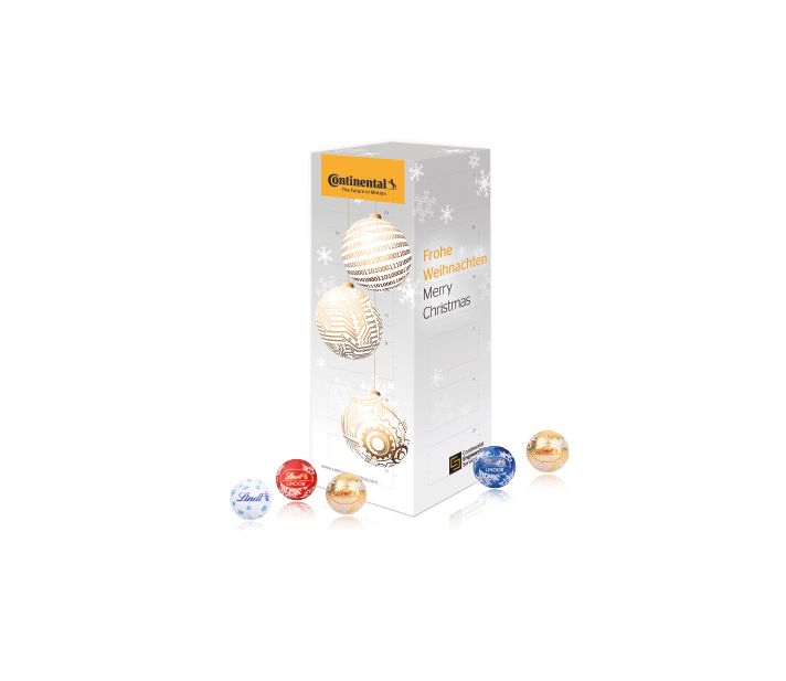 Adventskalender "Turm" mit Lindt Schokolade