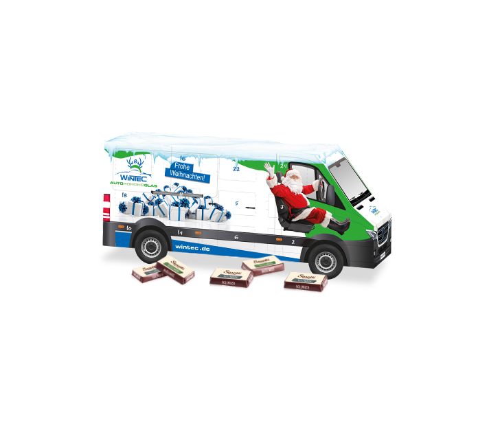 3D Adventskalender "Transporter" mit Sarotti Fairtrade®
