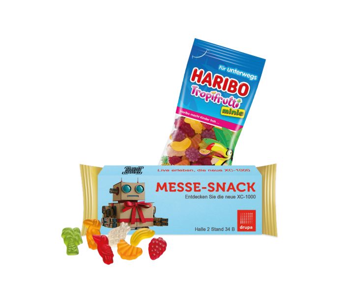 Haribo Goldbären im Werbeschuber
