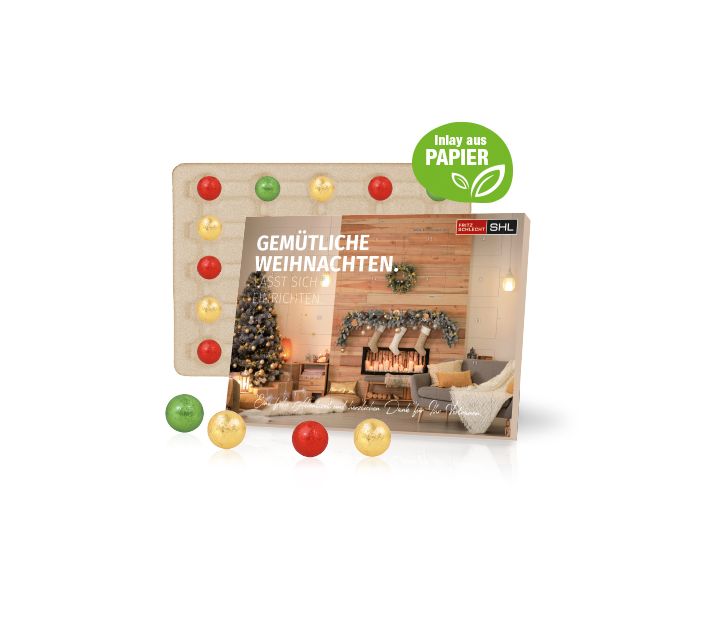 Tisch-Adventskalender mit Fairtrade® Schokolade