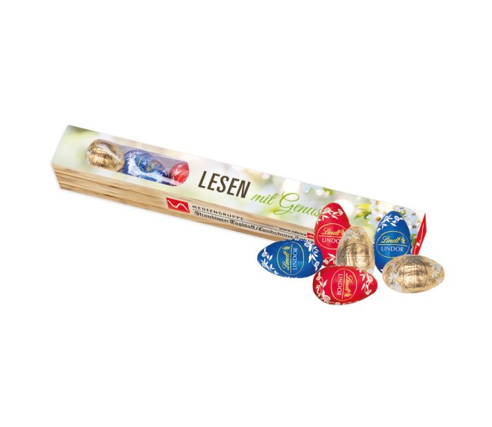 Eier Parade mit Lindt Schokolade