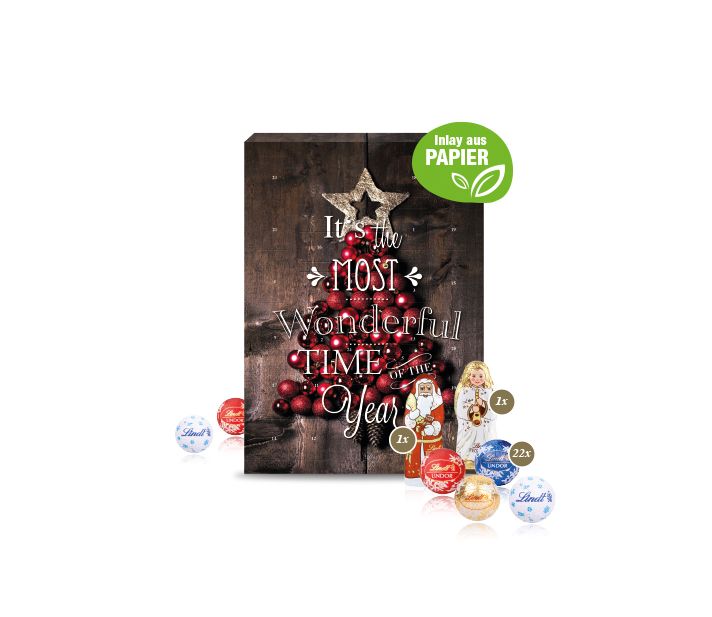 Adventskalender mit Lindt Mix und Gutschein-Option