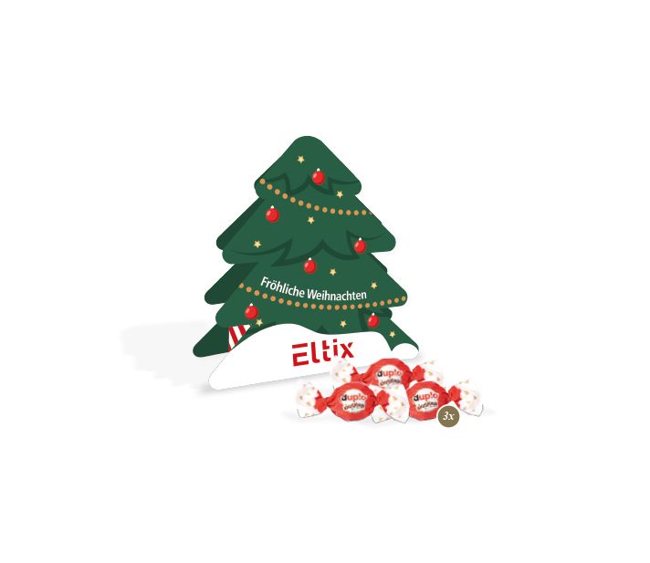 Präsent Tannenbaum mit duplo Knusperlen