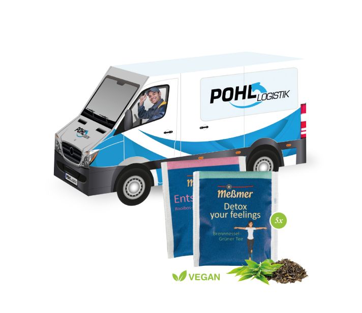 3D Präsent "Transporter" mit Meßmer