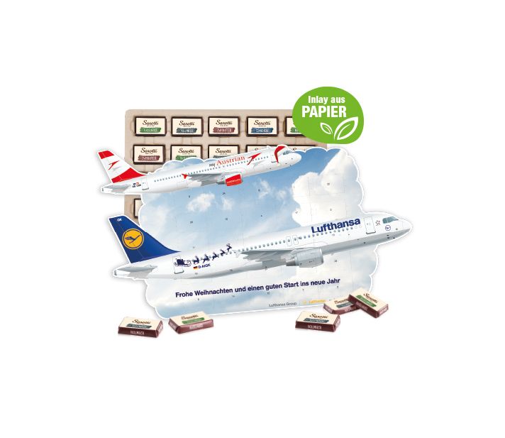 Adventskalender "individuelle Kalenderform" mit Sarotti Fairtrade®
