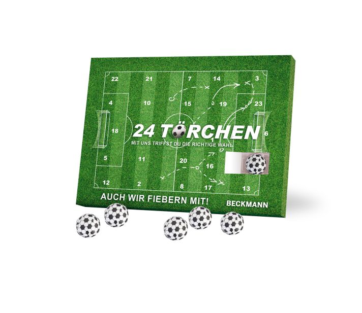 Tisch-Kalender mit Fairtrade® Schokolade