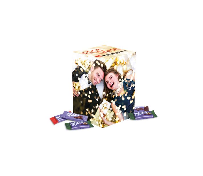 Adventskalender Cube "XL" mit Milka Schokolade