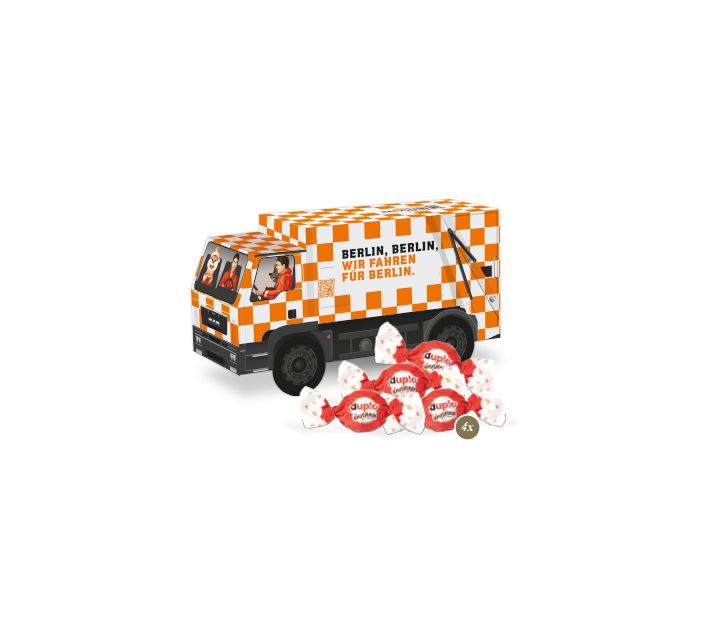 3D Präsent "LKW" mit duplo Knusperlen