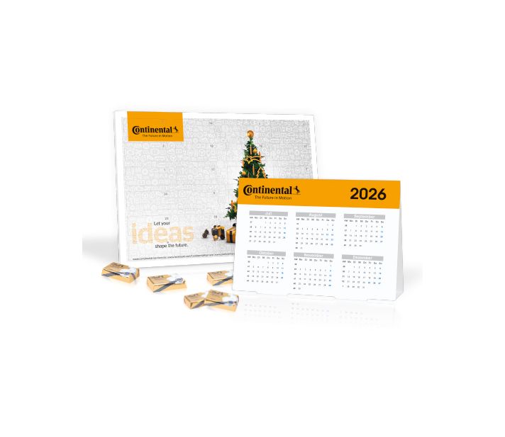 „2 in 1“ Marken-Adventskalender Lindt Schokolade mit Jahresplaner