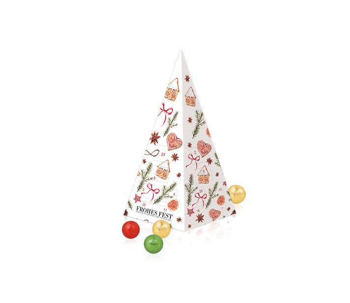 Adventskalender "Weihnachtspyramide" mit Fairtrade® Schokolade