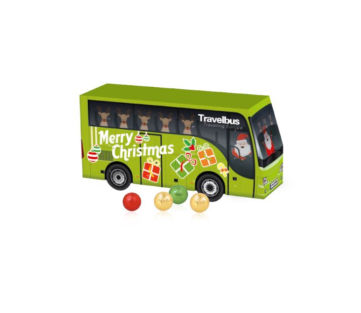 3D Adventskalender "Bus" mit Fairtrade® Schokolade