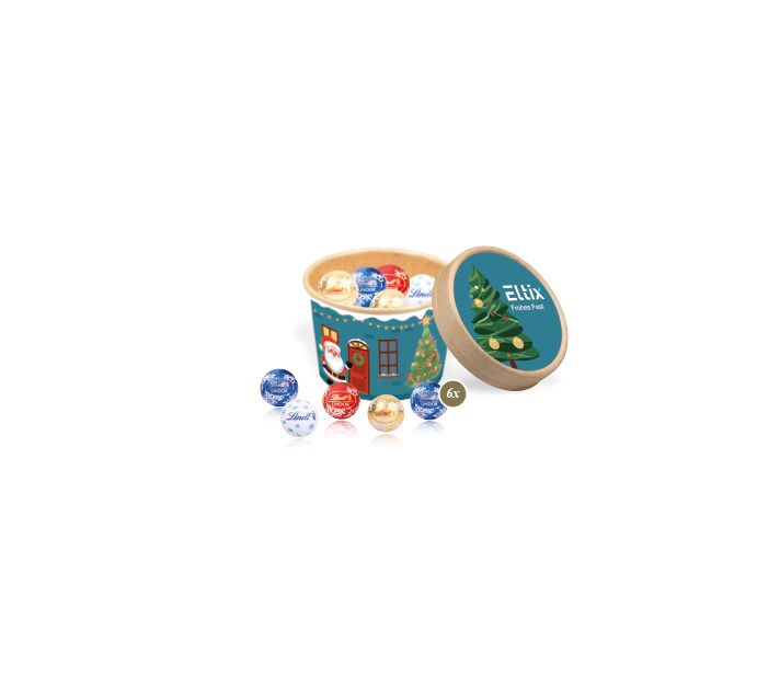 Christmas Paperbox mit Lindt Minis