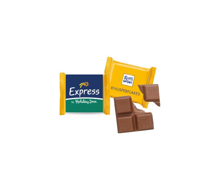 Ritter SPORT „Mini“ mit Werbebanderole