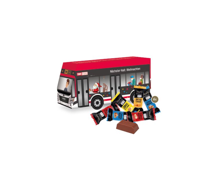 3D Präsent "Bus" mit Lindt HELLO