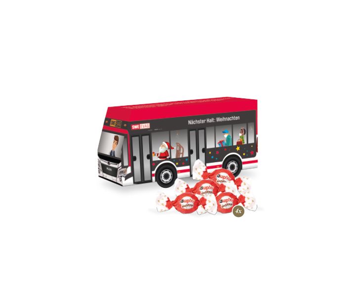 3D Präsent "Bus" mit duplo Knusperlen