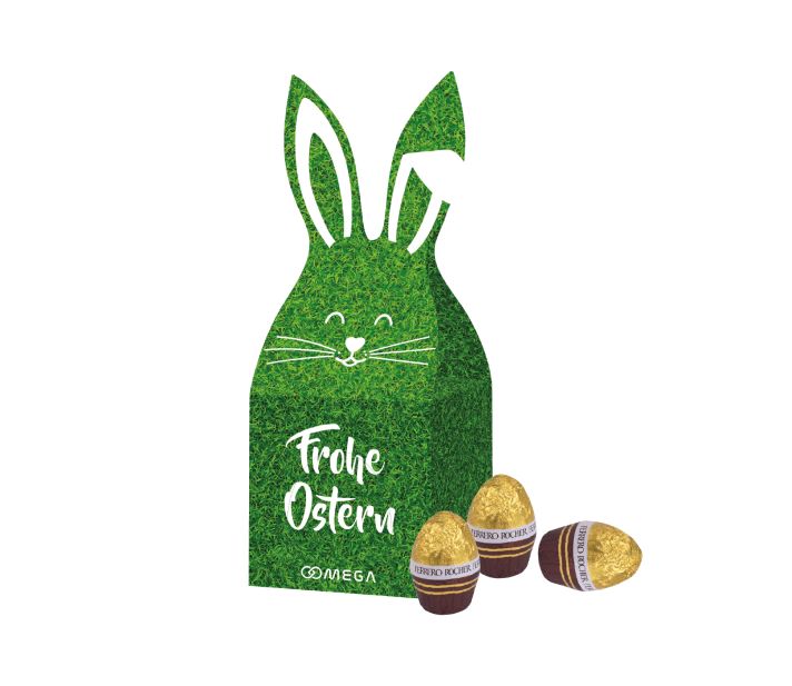 3D Präsent Häschen mit Ferrero Schokolade