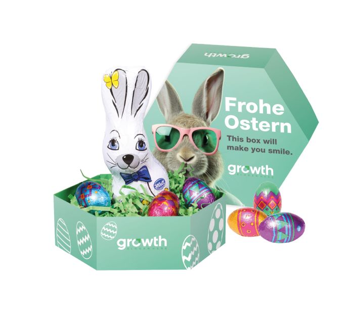 Großes Osternest mit Klett Schokolade
