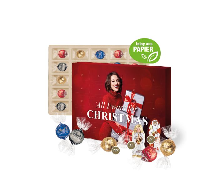 Adventskalender Lindt Lindor mit Santa & Engel