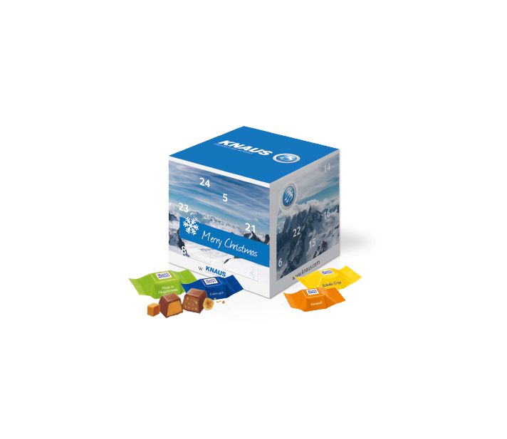 Adventskalender "Cube" mit Ritter SPORT Schokowürfel
