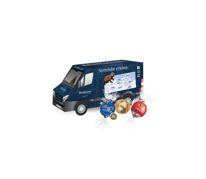 3D Präsent "Transporter" mit Lindor Pralinés