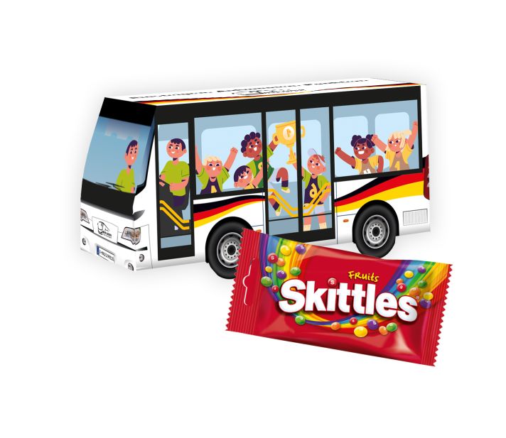 3D Präsent "Bus" mit Skittles®