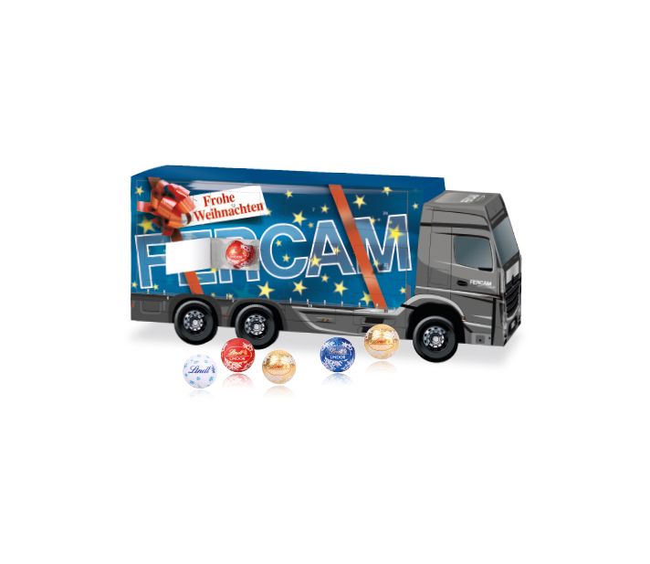 3D Adventskalender "LKW" mit Lindt Schokolade