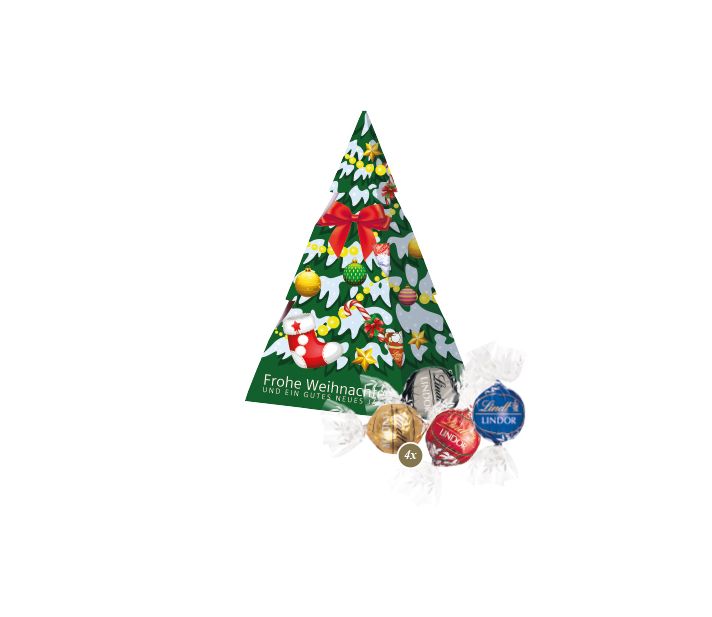 Präsent "Weihnachtsbaum" mit Lindor Pralinés