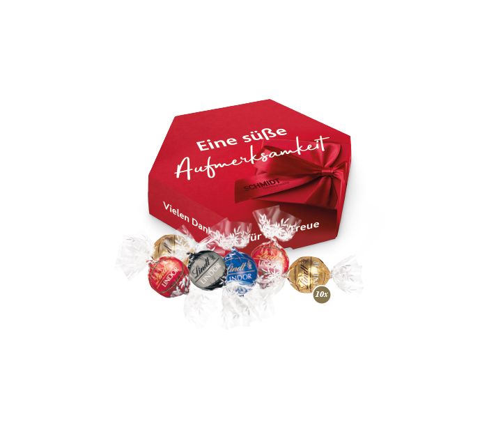 Süße Präsentbox "Maxi" mit Lindor Prainés