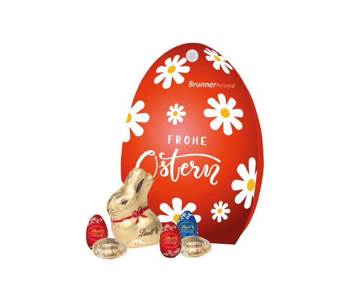 Werbe-Osterei mit Schokoladenmischung von Lindt