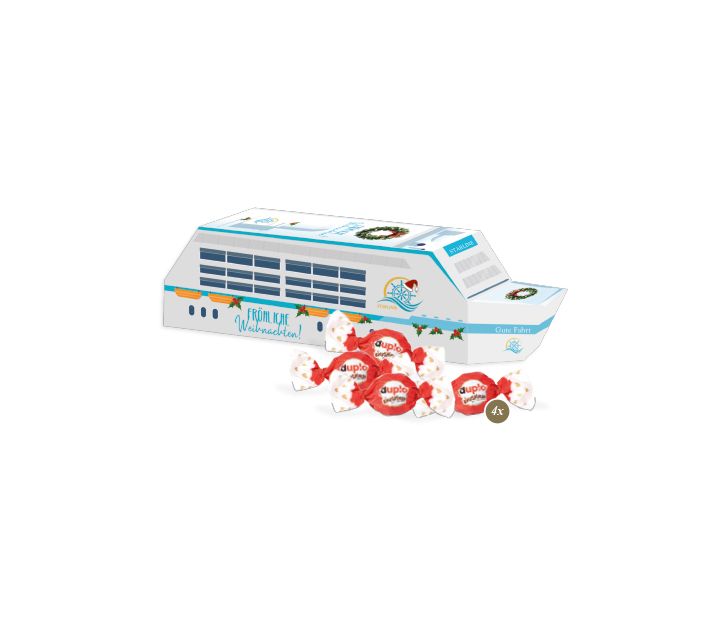 3D Präsent "Schiff" mit duplo Knusperlen