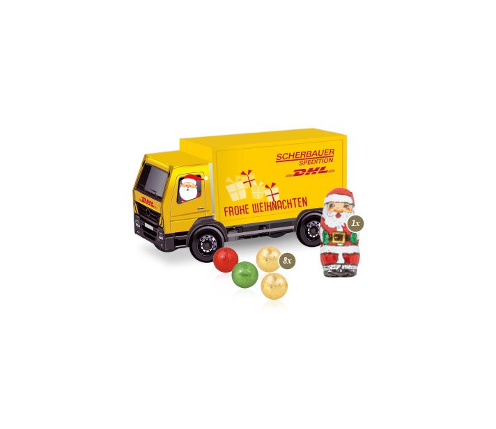 3D Präsent "LKW" mit Fairtrade® Schokolade