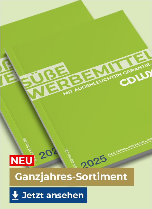 Ganzjahres-Sortiment – Werbung mit Genuss