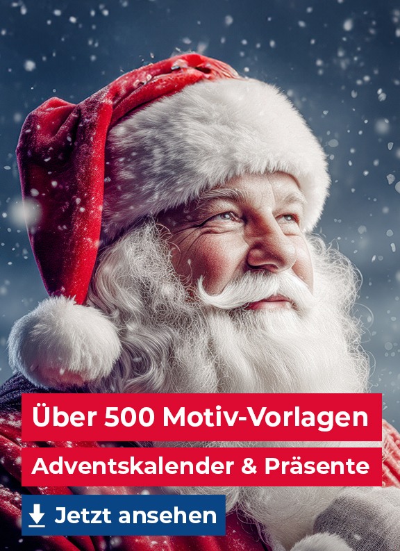 Über 500 Motiv-Vorlagen zur Auswahl